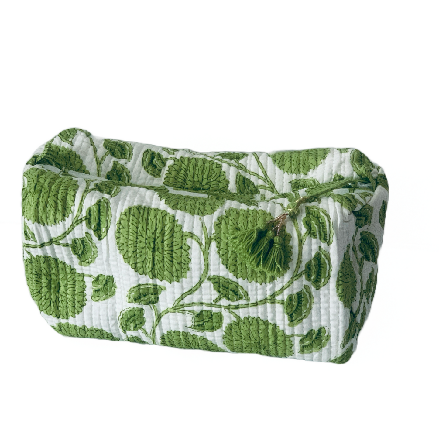 Block print toiletry bag