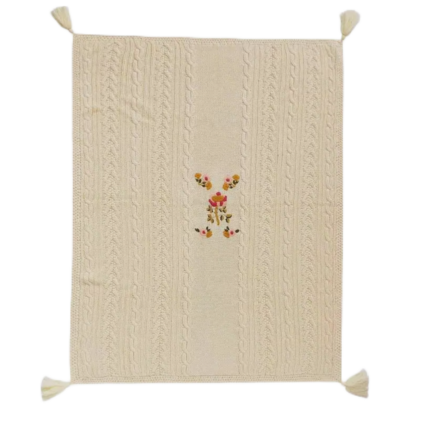 Knitted baby blanket