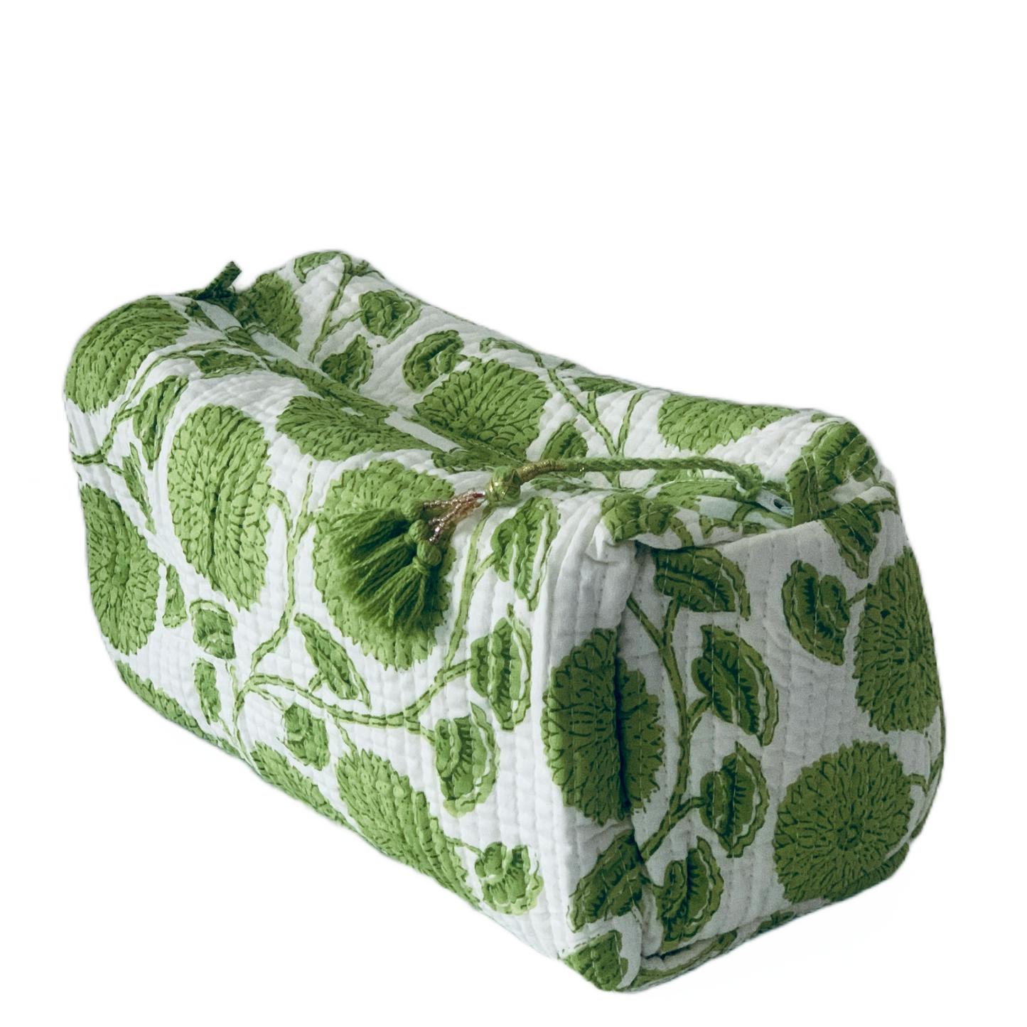 Block print toiletry bag