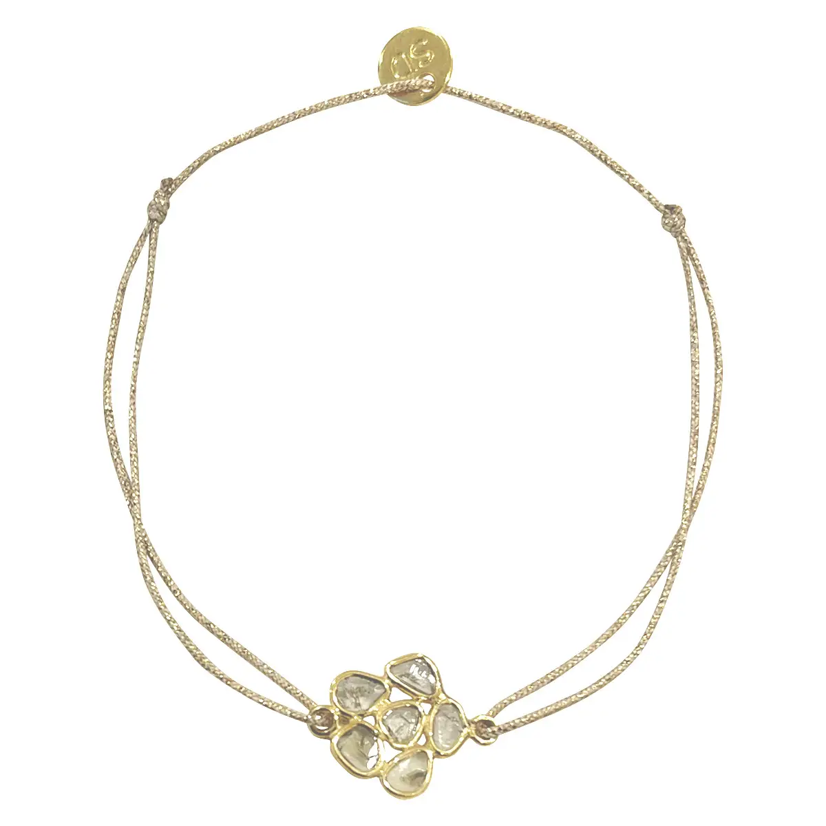Bracelet with polki diamonds