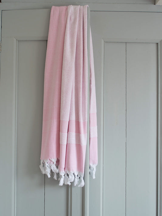 Hammam towel with terry cloth