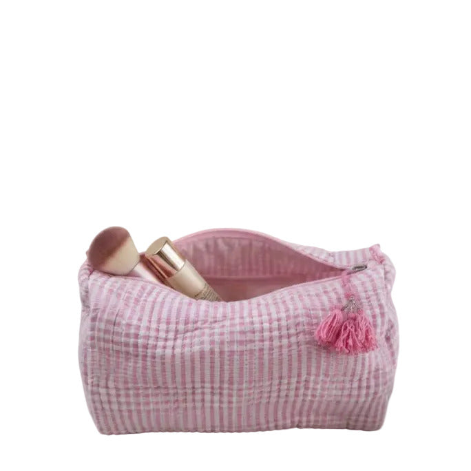 Block print toiletry bag
