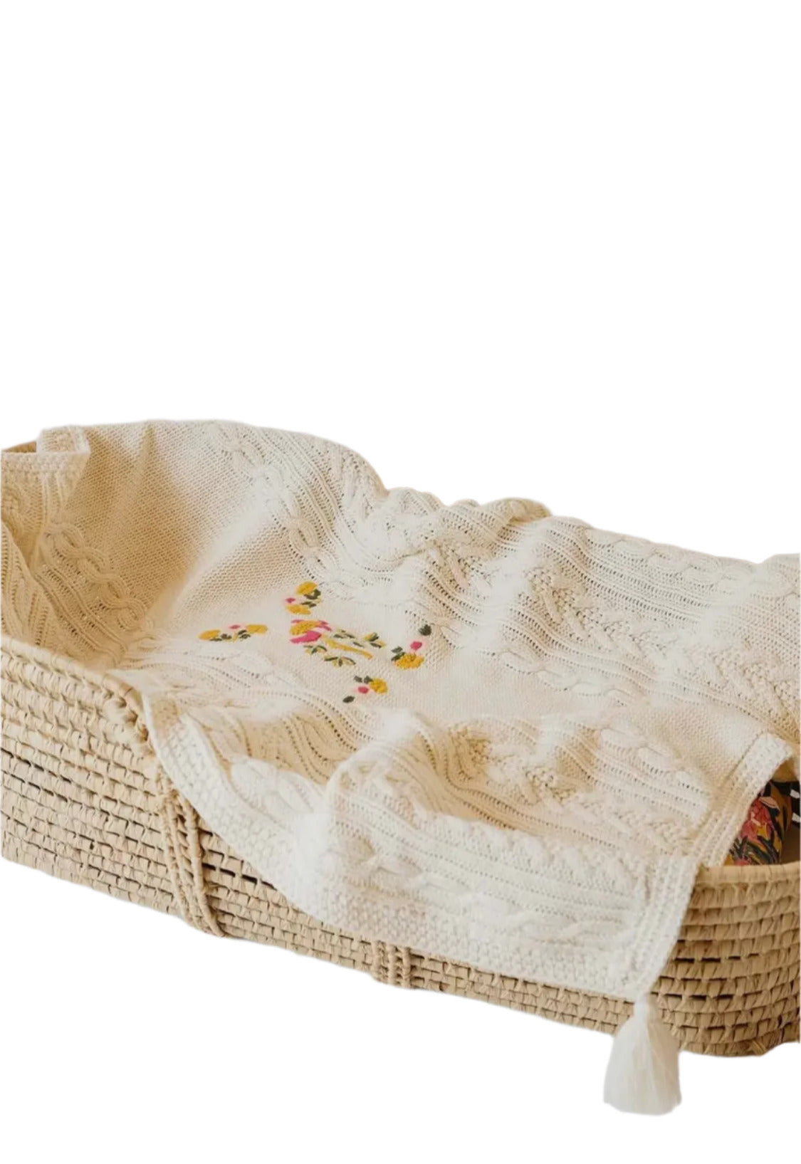 Knitted baby blanket