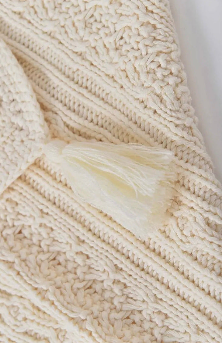 Knitted baby blanket