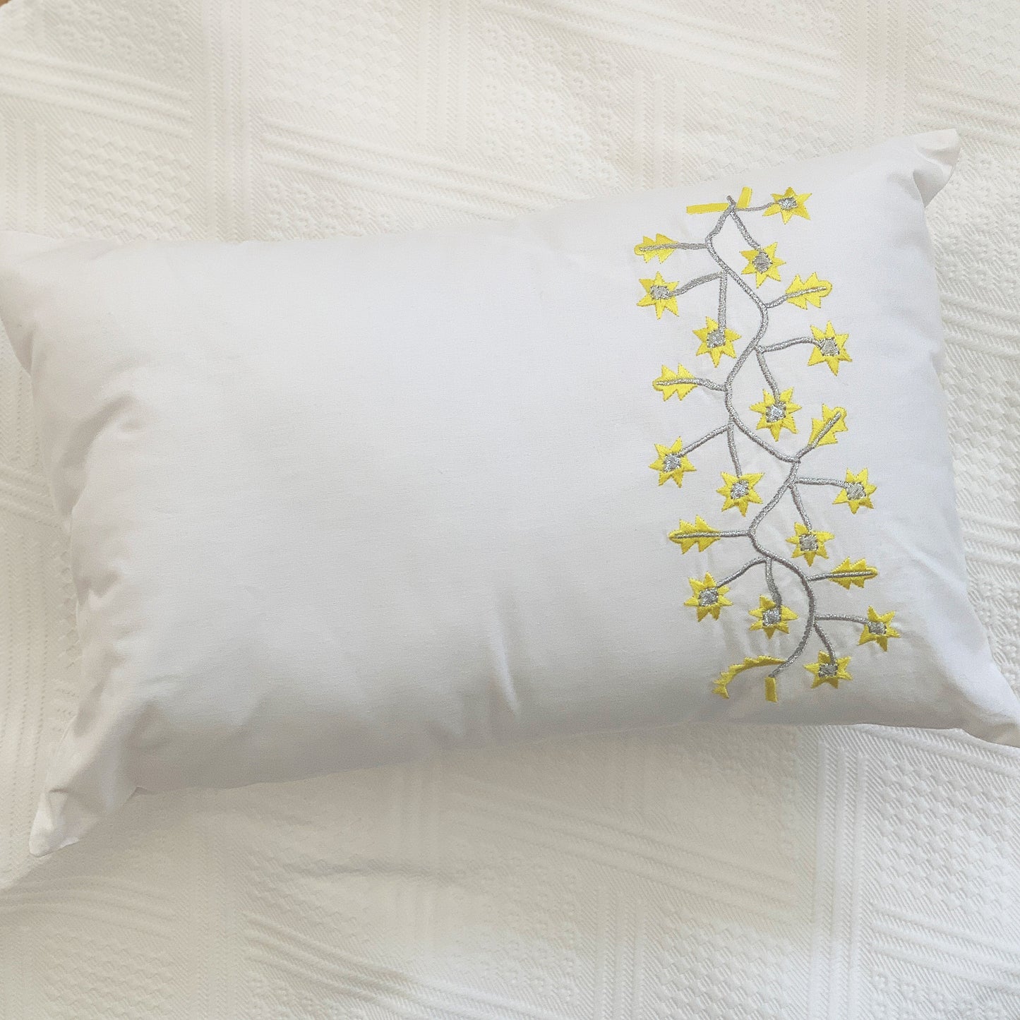 Small embroidered cushion