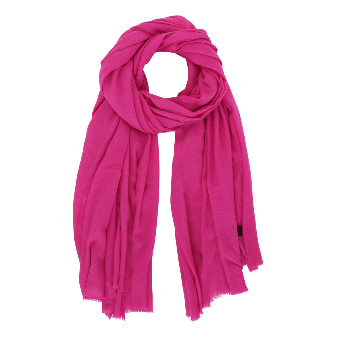 Fuchsia Pink Cashmere Scarf