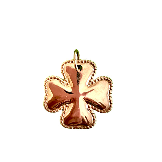 Gold plated clover pendant