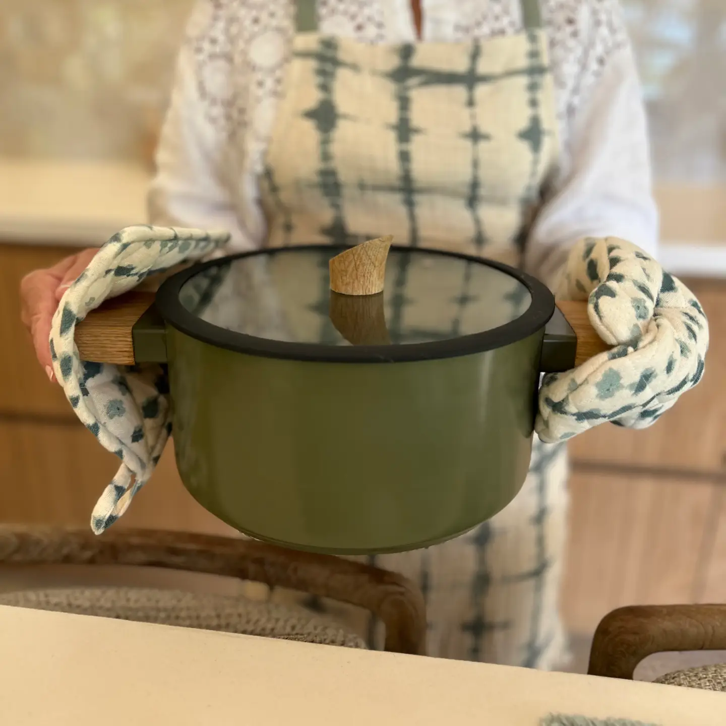 Oven glove + potholder