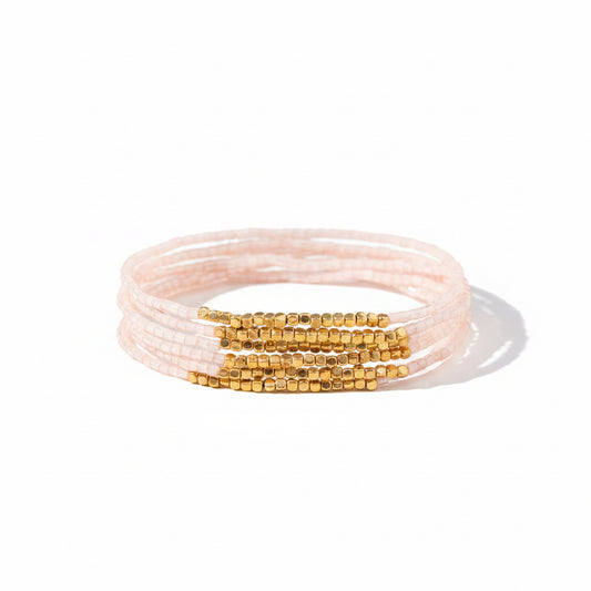 Blush Pink Bracelet Set - 6 pcs.