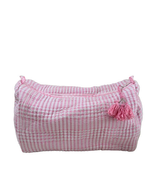 Blokprint toilettaske (3 størrelser)