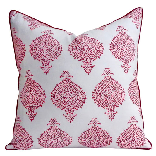 Block print cushion