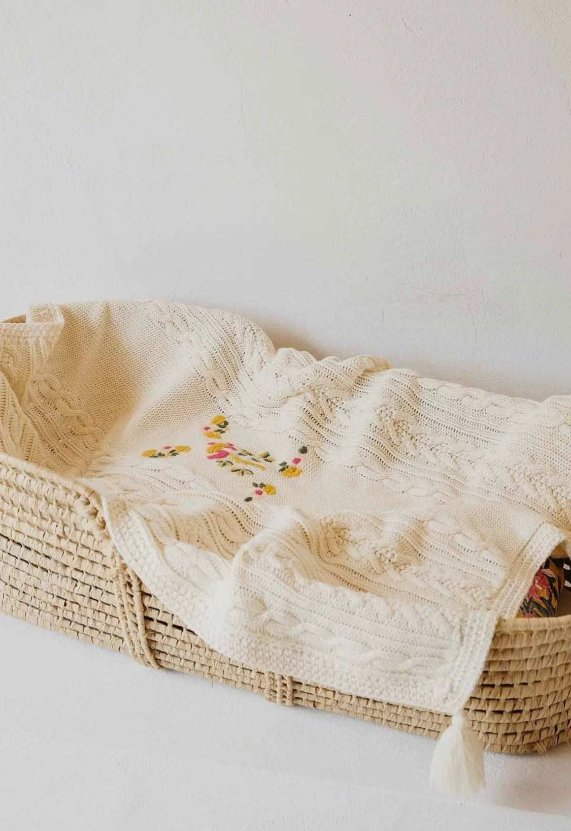 Knitted baby blanket