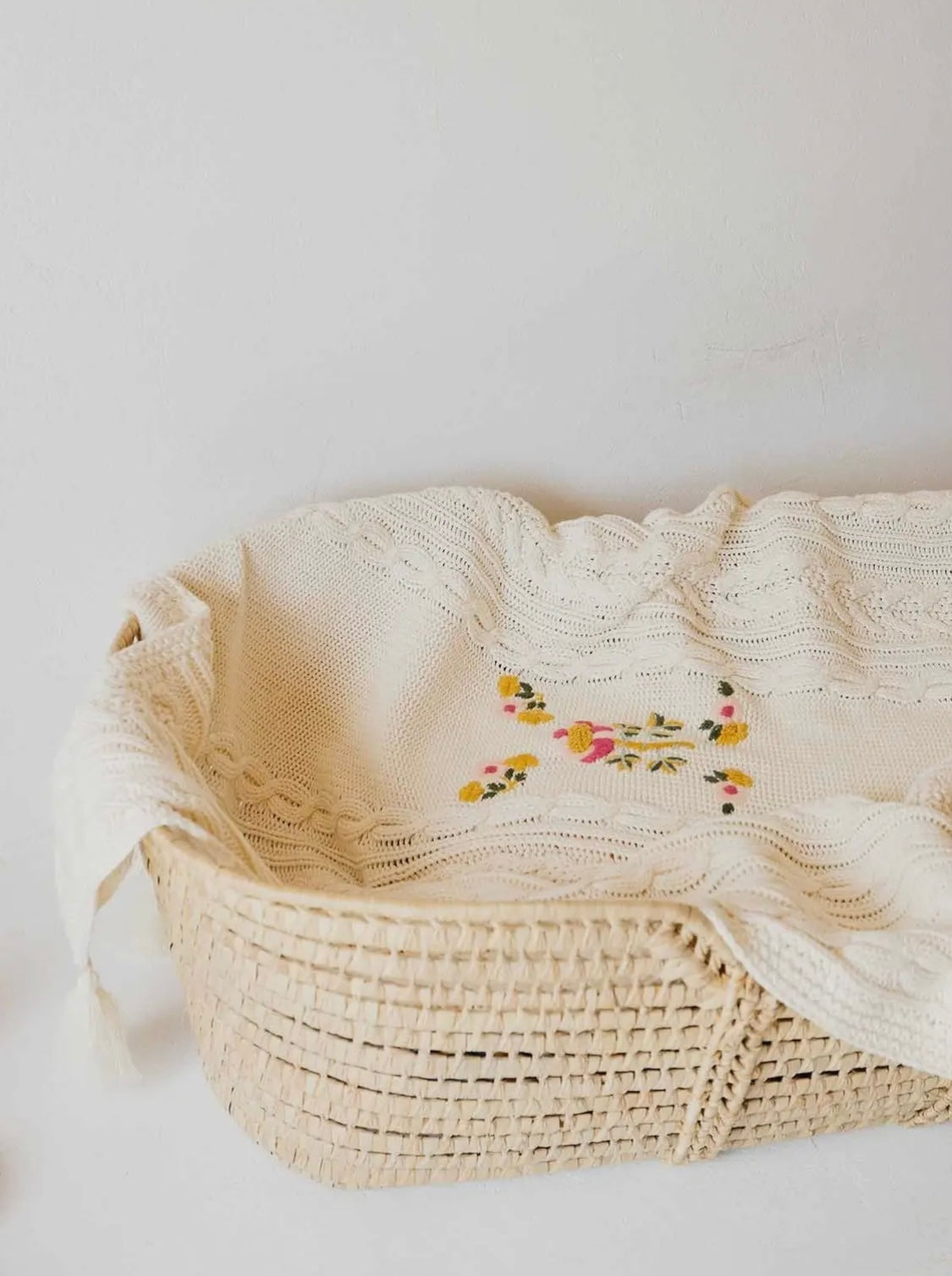 Knitted baby blanket